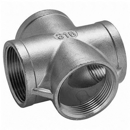 Casting Pipe Fittings BSP Threaded Cross