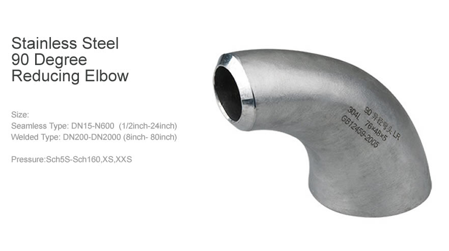 Stainless Steel 90 Degree Reducing Elbow 