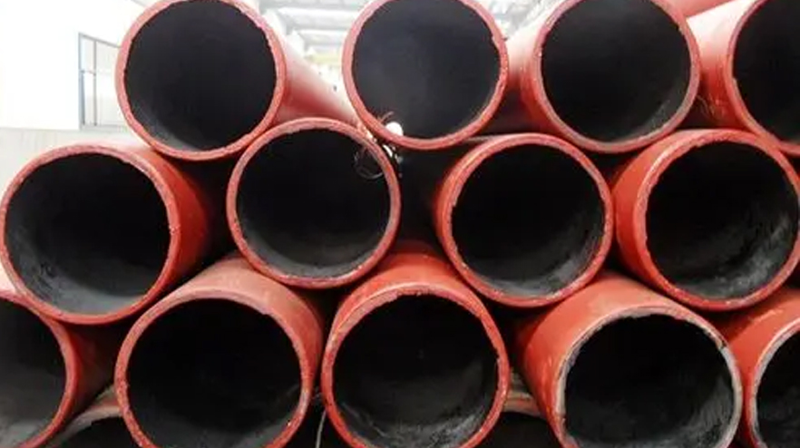 The ceramic lined pipe